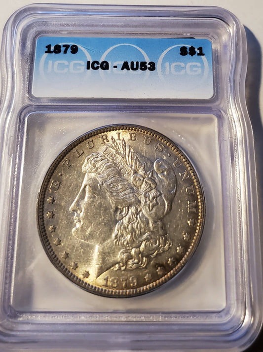 1879-P  Morgan Silver Dollar