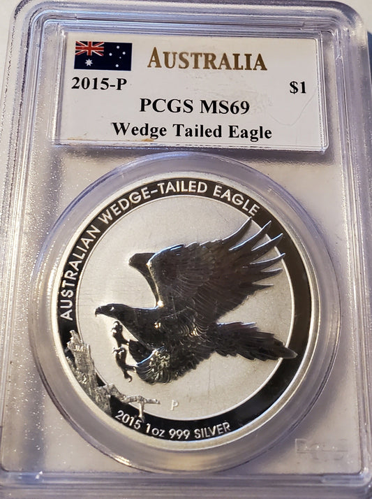 2015-P  Australia Eagle Silver Dollar