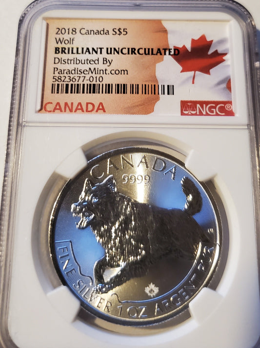 2018  Canada $5 Silver Coin