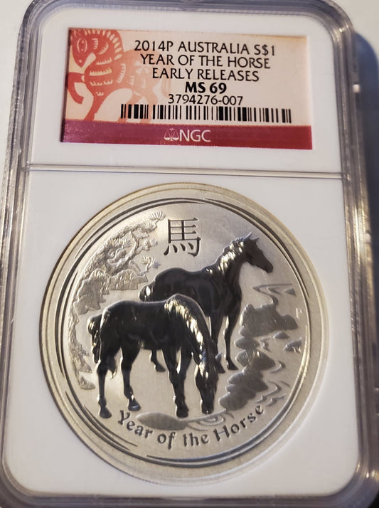 2014-P  Australia Silver Dollar