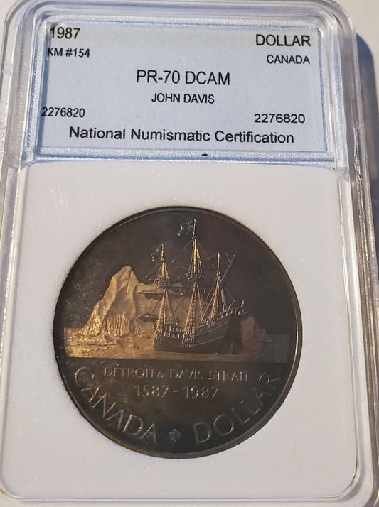 1987  Canada Silver Dollar