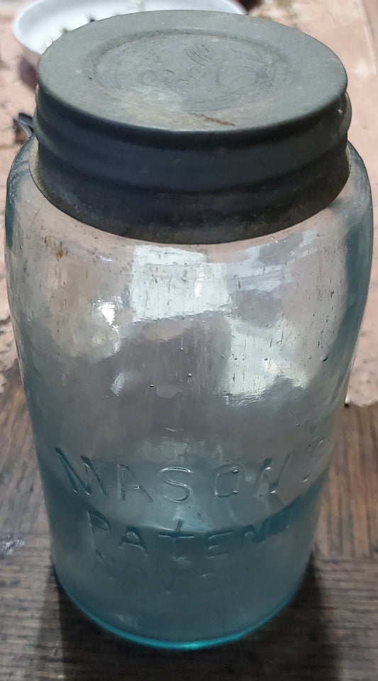 Tubular Pontil  CIVIL War Era Ball Mason Jar 1858